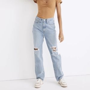 Madewell Baggy Straight Leg Jeans